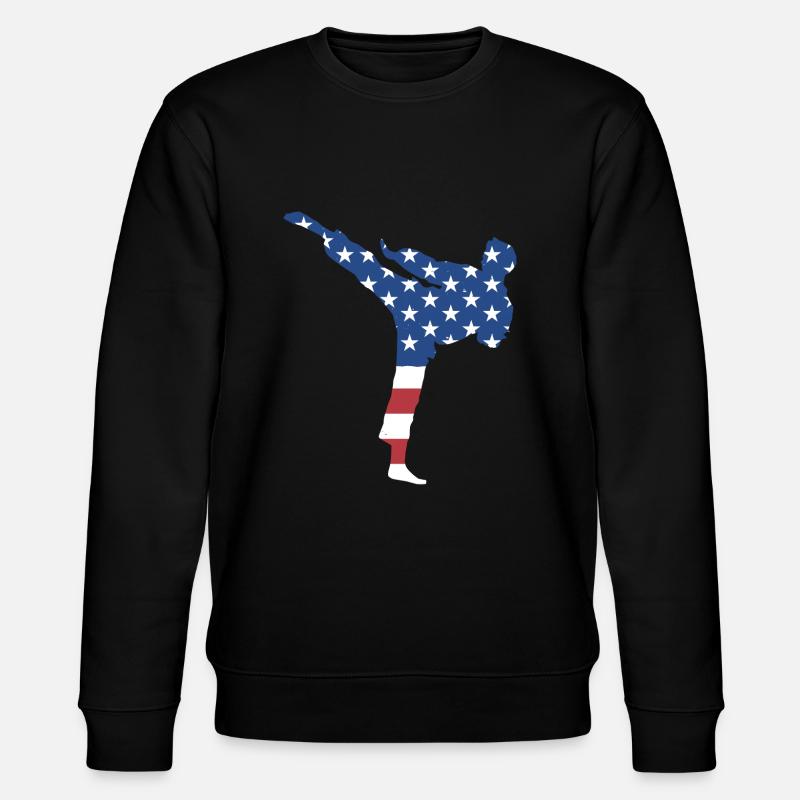 Sport Us Flag Taekwondo - Sweat bio CHANGER Stanley/Stella Unisexe - noir