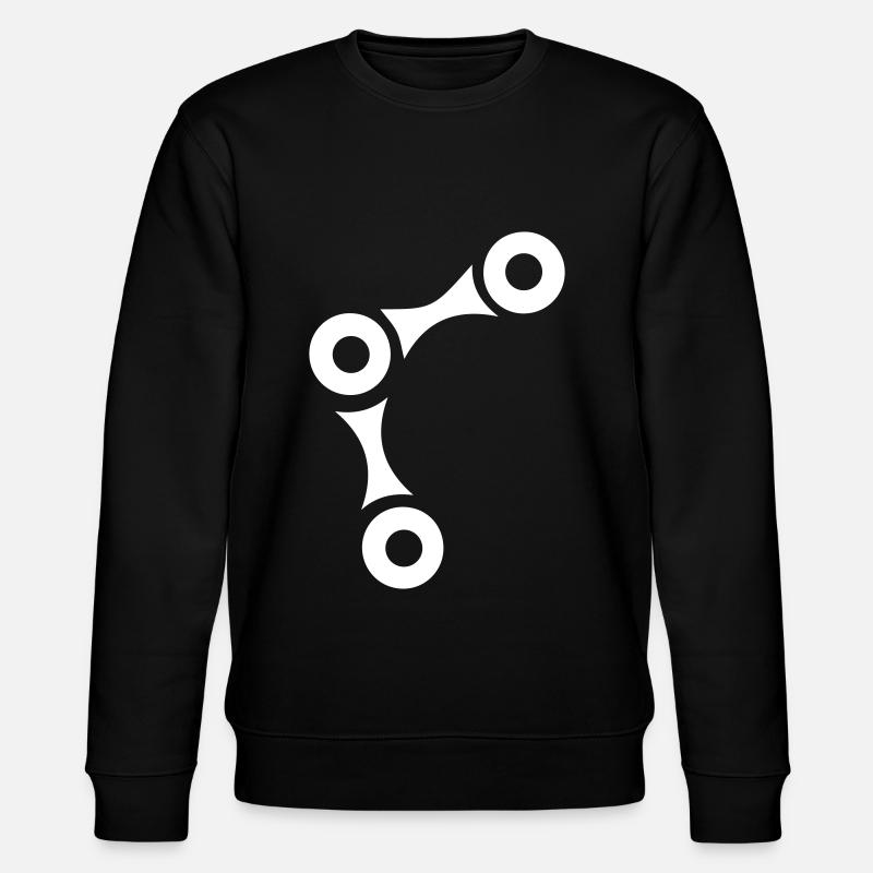 Fahrrad Kette - Stanley/Stella Unisex Bio-Sweatshirt CHANGER  - Schwarz