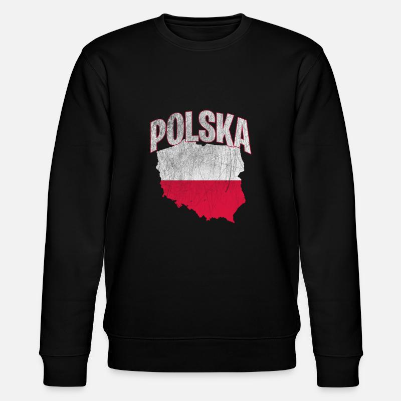 Polska Pologne Poland - Sweat bio CHANGER Stanley/Stella Unisexe - noir