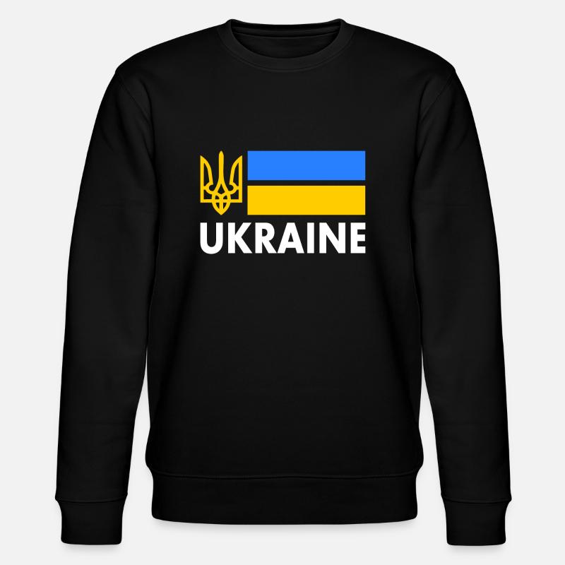 Ukraine - Stanley/Stella Unisex Bio-Sweatshirt CHANGER  - Schwarz