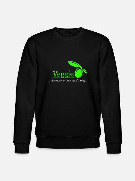 Veggie - Vegetarian. Gift idea - Stanley/Stella CHANGER Unisex Organic Sweatshirt - black