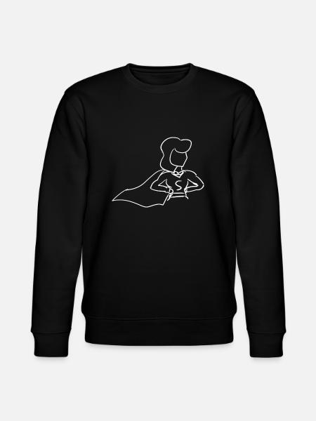 Anime Heroine - Stanley/Stella CHANGER Unisex Organic Sweatshirt - black