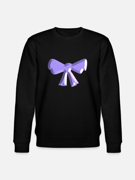 loop symbol fly purple - Stanley/Stella CHANGER Unisex Organic Sweatshirt - black