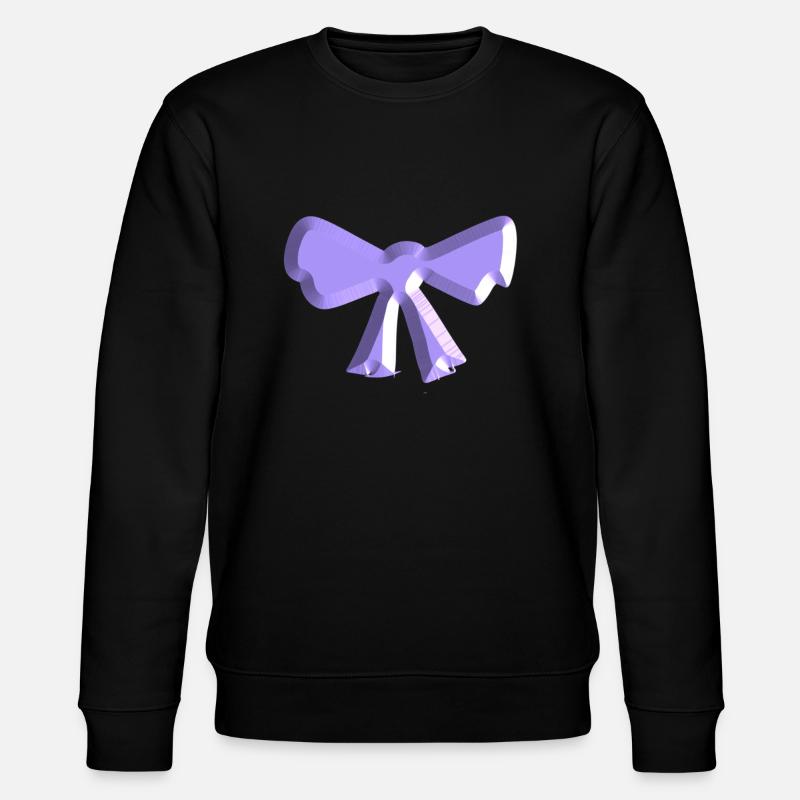 loop symbol fly purple - Stanley/Stella CHANGER Unisex Organic Sweatshirt - black