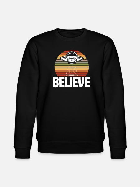 Funny Alien Alien Gift - Stanley/Stella CHANGER Unisex Organic Sweatshirt - black