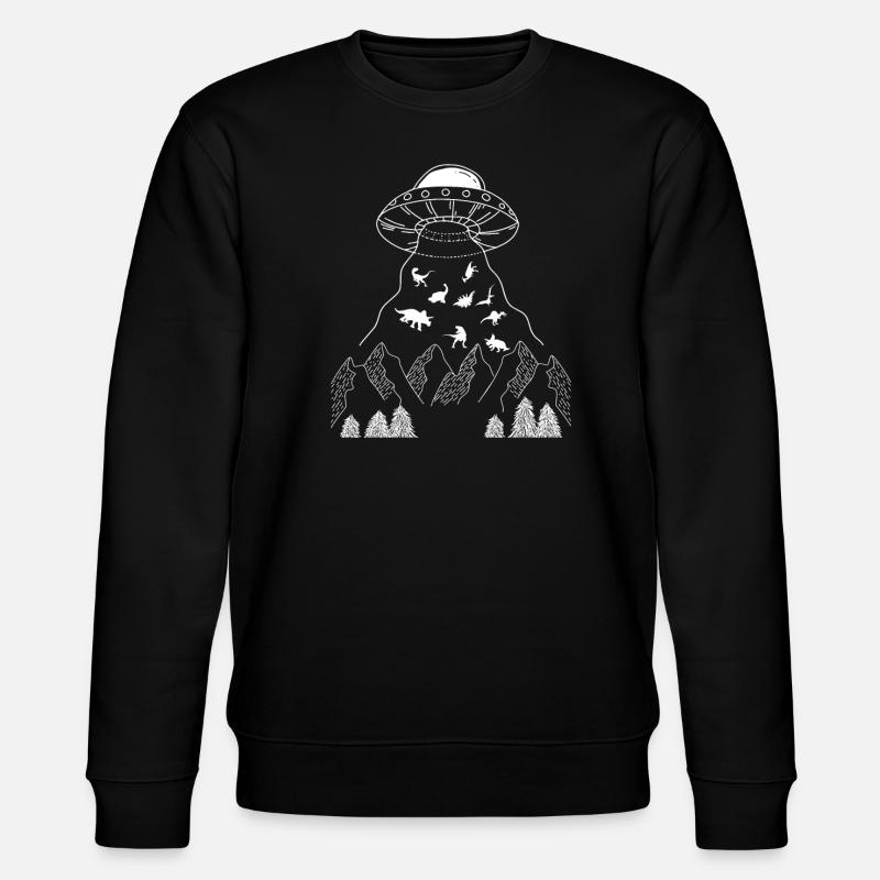 Funny Alien Alien Gift - Stanley/Stella CHANGER Unisex Organic Sweatshirt - black