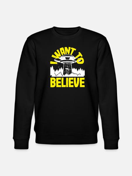 Funny Alien Alien Gift - Stanley/Stella CHANGER Unisex Organic Sweatshirt - black