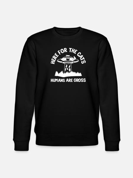 Funny Alien Alien Gift - Stanley/Stella CHANGER Unisex Organic Sweatshirt - black