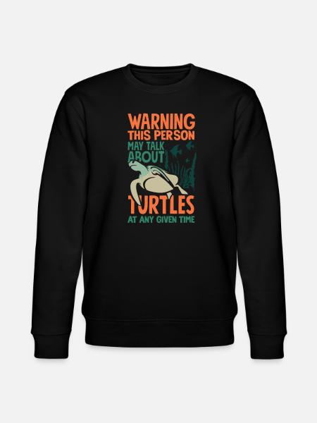 Turtle Sea Turtle Gift - Stanley/Stella CHANGER Unisex Organic Sweatshirt - black