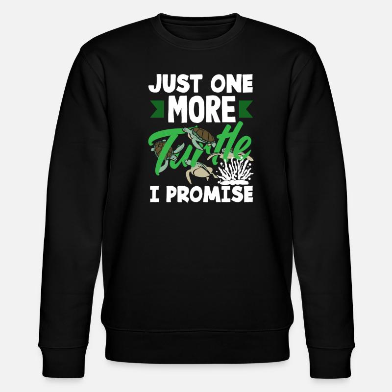 Turtle Sea Turtle Gift - Stanley/Stella CHANGER Unisex Organic Sweatshirt - black