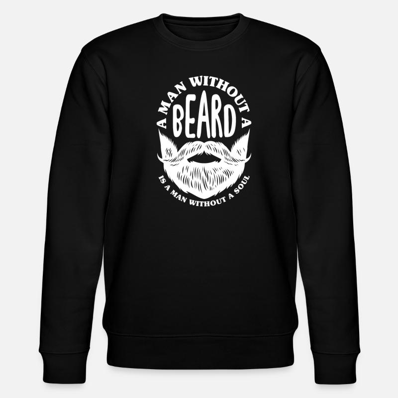 Bartpflege Bart Liebhaber Männer Bart - Stanley/Stella Unisex Bio-Sweatshirt CHANGER  - Schwarz