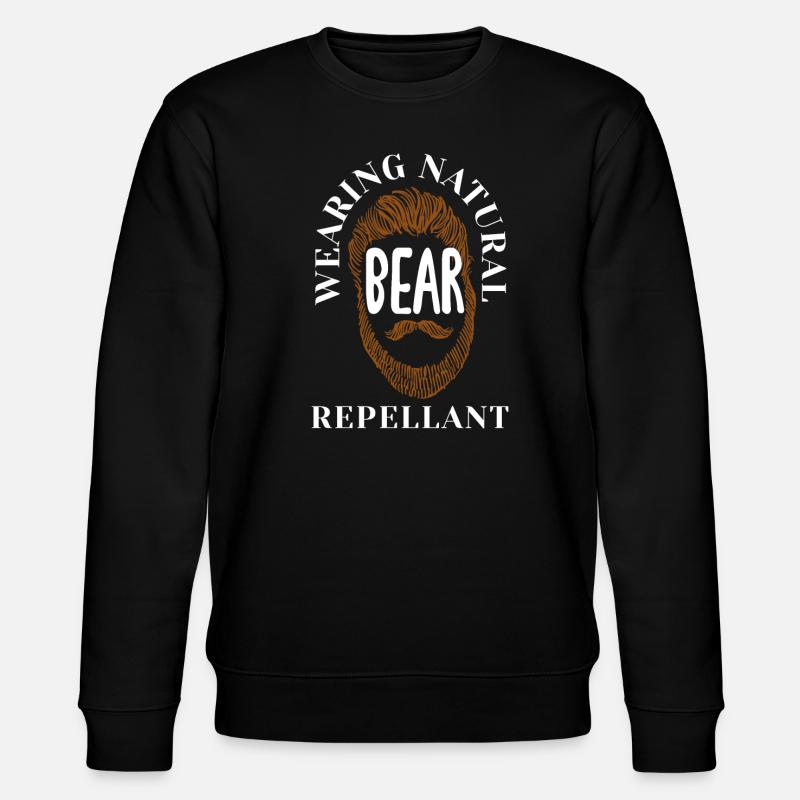 Bartpflege Bart Liebhaber Männer Bart - Stanley/Stella Unisex Bio-Sweatshirt CHANGER  - Schwarz