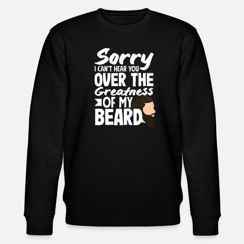 Bartpflege Bart Liebhaber Männer Bart - Stanley/Stella Unisex Bio-Sweatshirt CHANGER - Schwarz