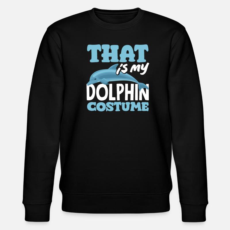 This is my dolphin costume - Stanley/Stella CHANGER Unisex Organic Sweatshirt - black