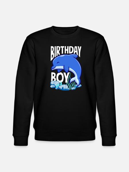 Dolphin - Birthday Child - Stanley/Stella CHANGER Unisex Organic Sweatshirt - black