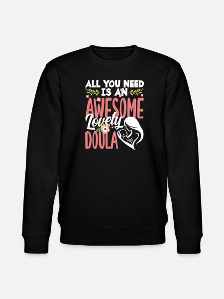 Doula Gift Doula Doulas - Stanley/Stella CHANGER Unisex Organic Sweatshirt - black