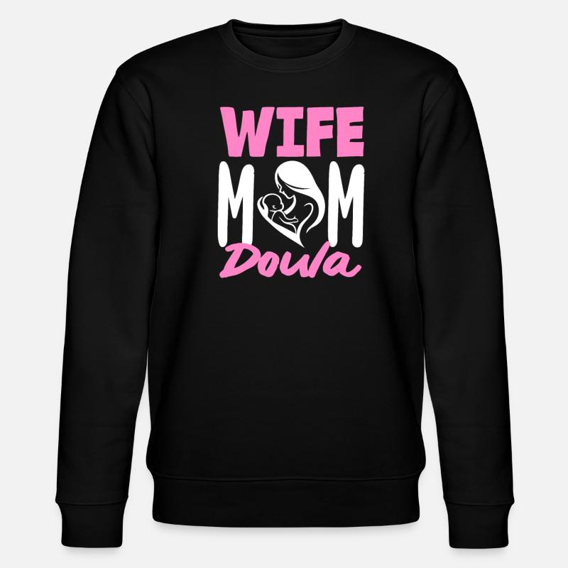 Doula Gift Doula Doulas - Stanley/Stella CHANGER Unisex Organic Sweatshirt - black