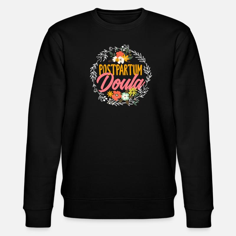 Doula Gift Doula Doulas - Stanley/Stella CHANGER Unisex Organic Sweatshirt - black