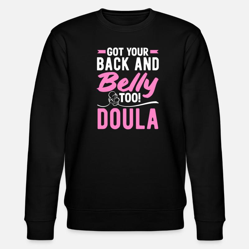 Doula Gift Doula Doulas - Stanley/Stella CHANGER Unisex Organic Sweatshirt - black
