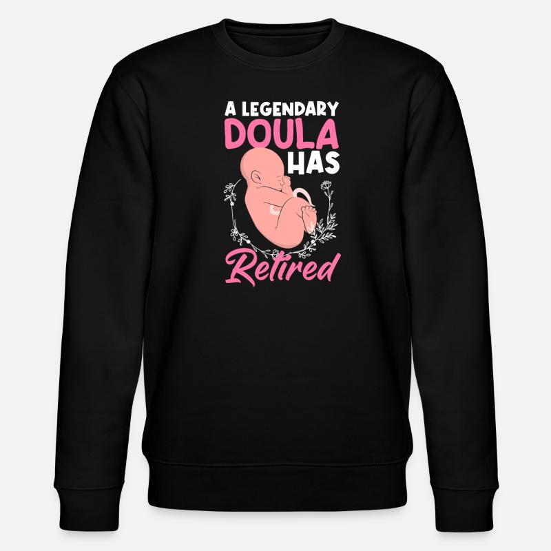 Doula Gift Doula Doulas - Stanley/Stella CHANGER Unisex Organic Sweatshirt - black