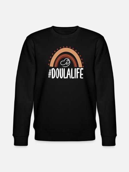 Doula Gift Doula Doulas - Stanley/Stella CHANGER Unisex Organic Sweatshirt - black