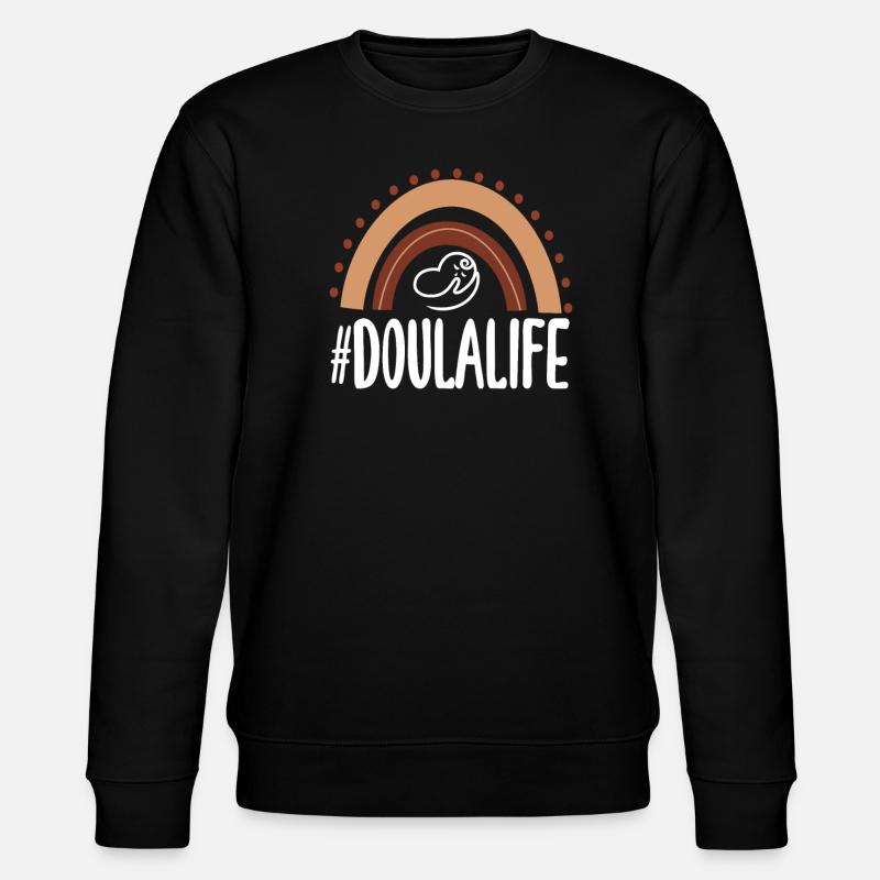 Doula Gift Doula Doulas - Stanley/Stella CHANGER Unisex Organic Sweatshirt - black