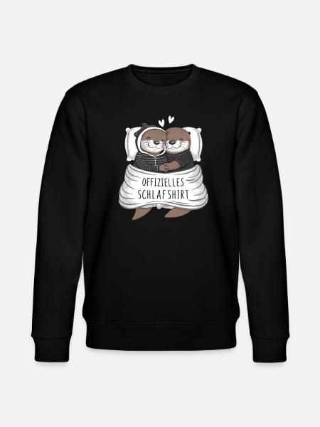 Maglietta ufficiale Sweet Otter Couple Sleep - Felpa ecologica unisex CHANGER di Stanley/Stella - nero