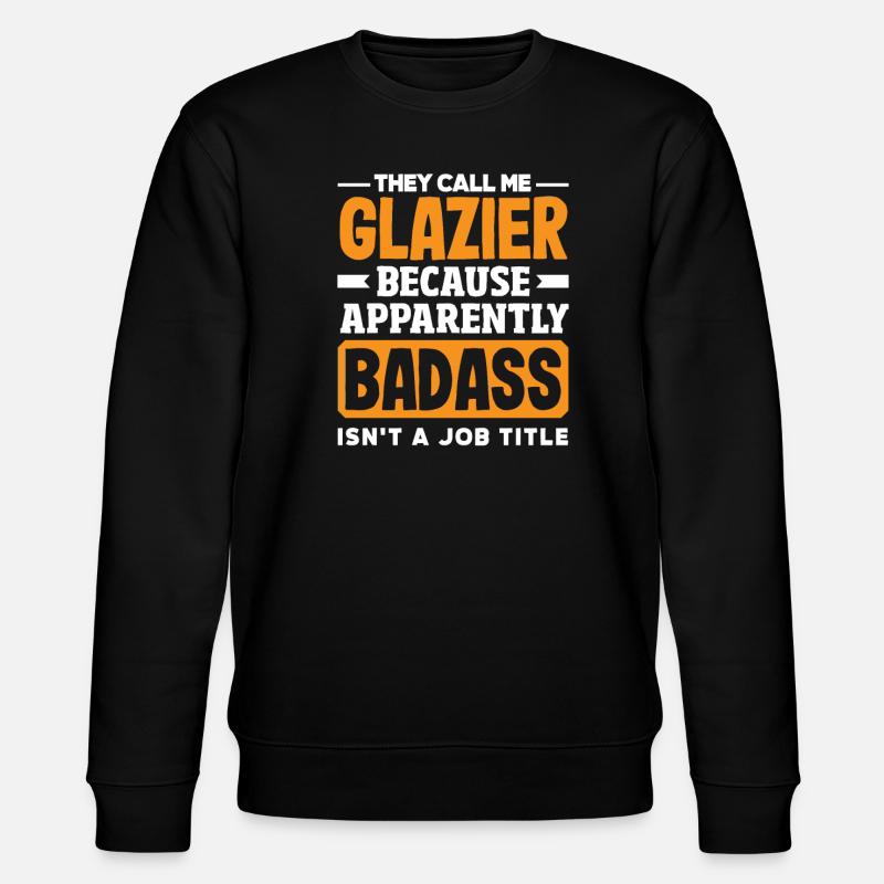 Glaser Geschenk - Stanley/Stella Unisex Bio-Sweatshirt CHANGER  - Schwarz