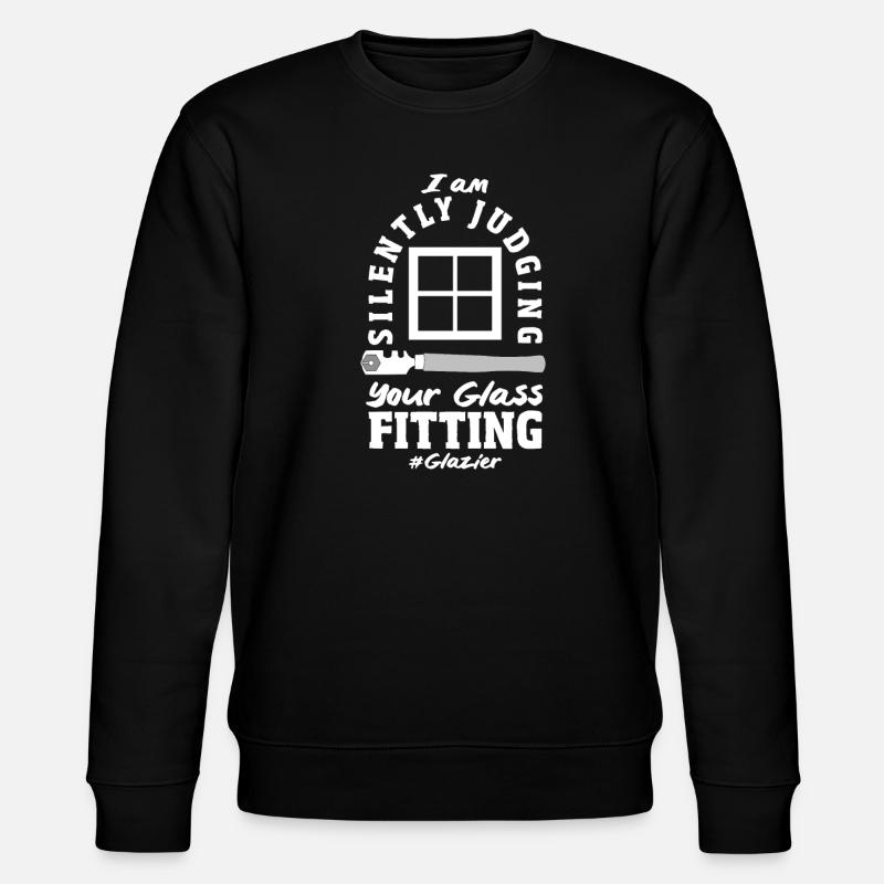 Glasses Gift - Stanley/Stella CHANGER Unisex Organic Sweatshirt - black