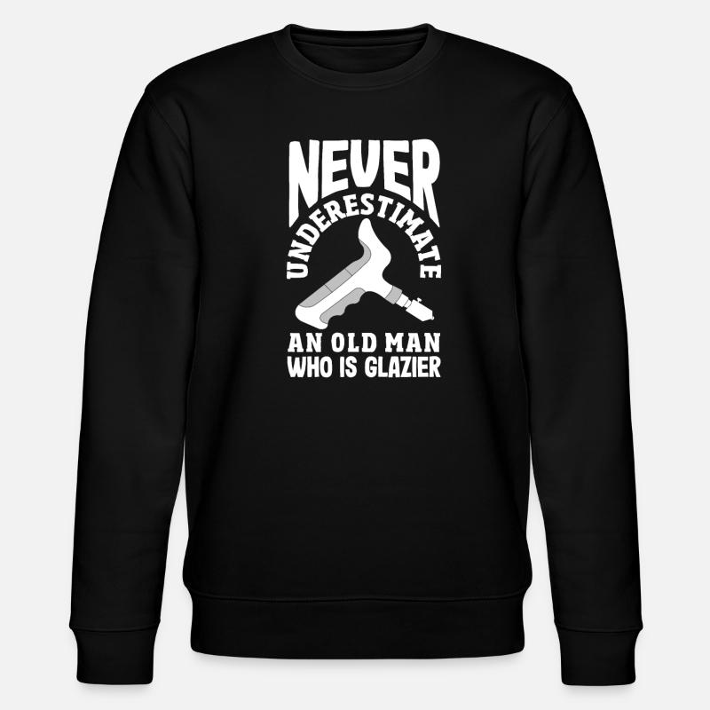 Glasses Gift - Stanley/Stella CHANGER Unisex Organic Sweatshirt - black