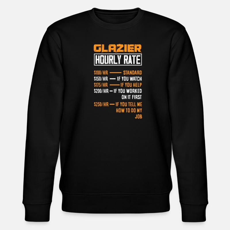 Glasses Gift - Stanley/Stella CHANGER Unisex Organic Sweatshirt - black