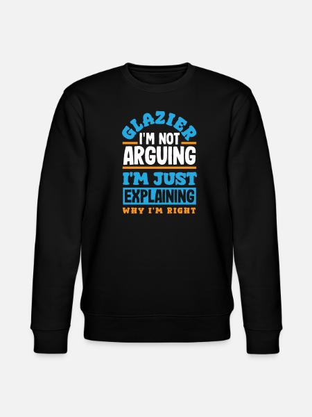 Glasses Gift - Stanley/Stella CHANGER Unisex Organic Sweatshirt - black
