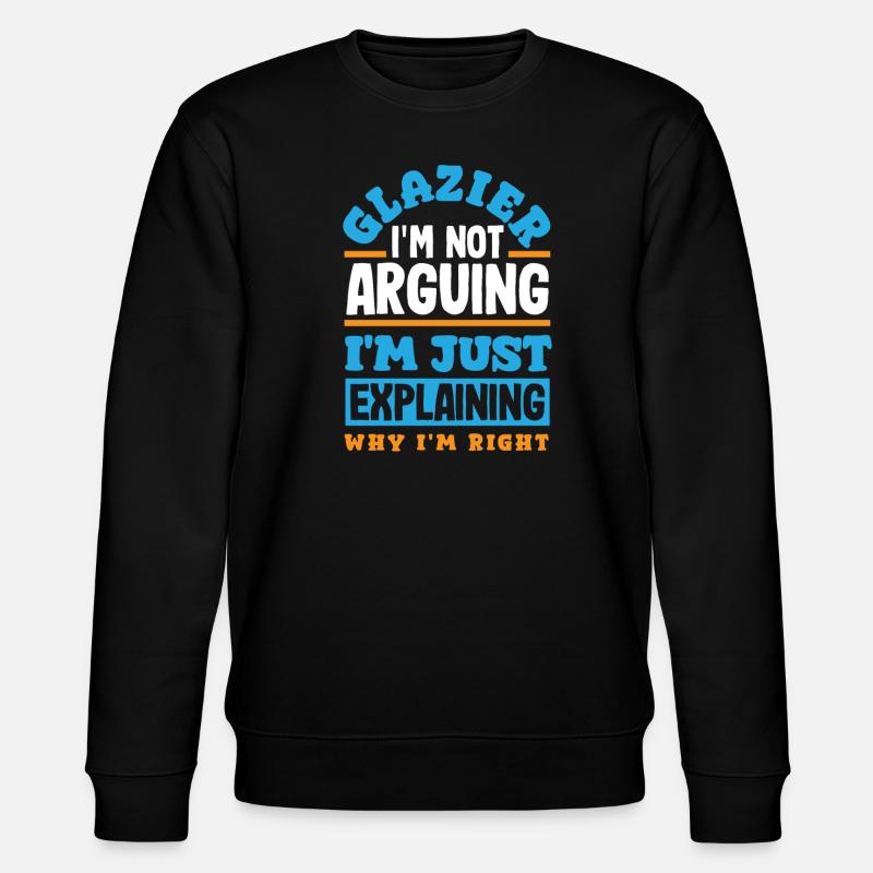 Glasses Gift - Stanley/Stella CHANGER Unisex Organic Sweatshirt - black