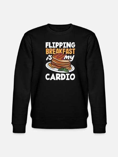 Funny Pancake Lover Gift - Stanley/Stella CHANGER Unisex Organic Sweatshirt - black