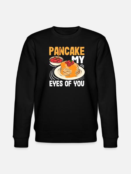 Funny Pancake Lover Gift - Stanley/Stella CHANGER Unisex Organic Sweatshirt - black
