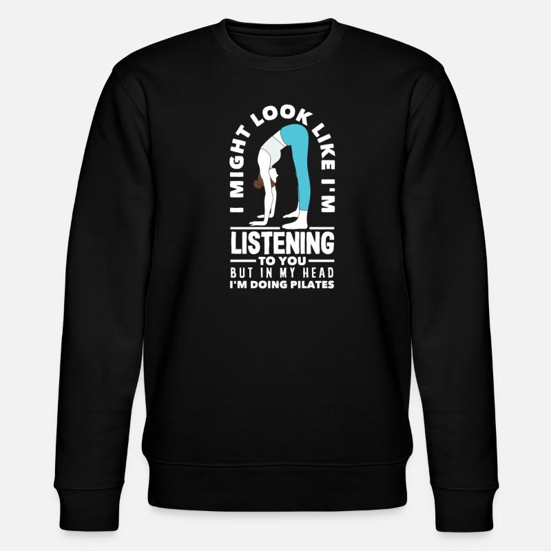 Pilates L’humour en pensée - Sweat bio CHANGER Stanley/Stella Unisexe - noir