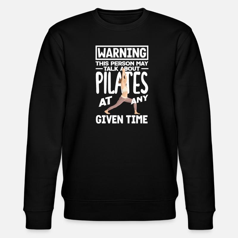 Attention Pilates Anytime Theme - Stanley/Stella CHANGER Unisex Organic Sweatshirt - black