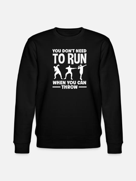 Diskus Diskus Kasta Idrottare Idrottare Gåva - Ekologisk sweatshirt CHANGER unisex från Stanley/Stella - svart