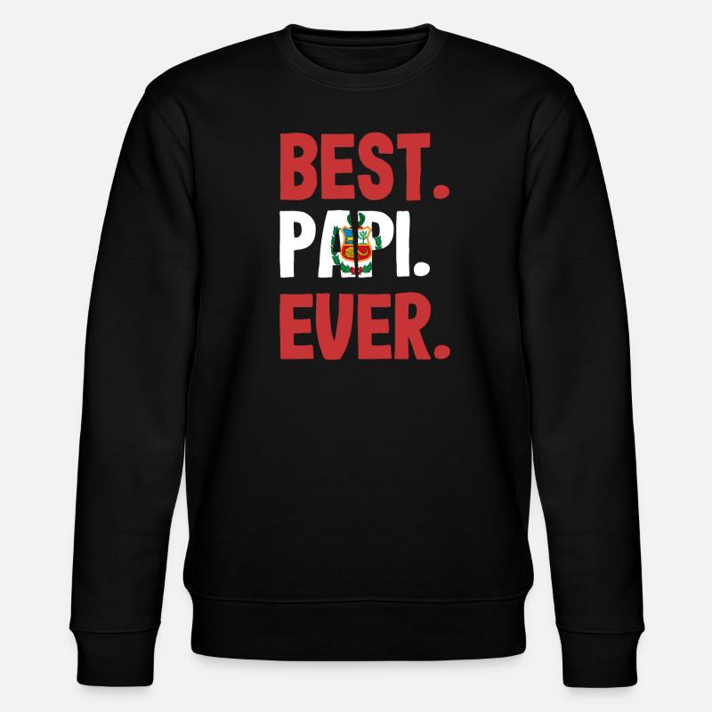 Peru Peruaner Geschenk - Stanley/Stella Unisex Bio-Sweatshirt CHANGER  - Schwarz