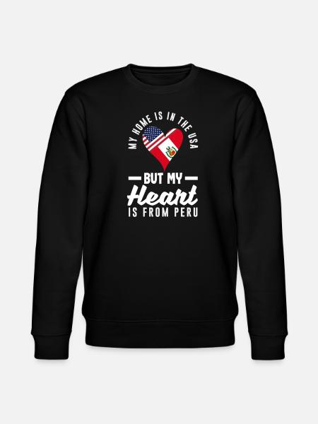 Peru Peruvian Gift - Stanley/Stella CHANGER Unisex Organic Sweatshirt - black