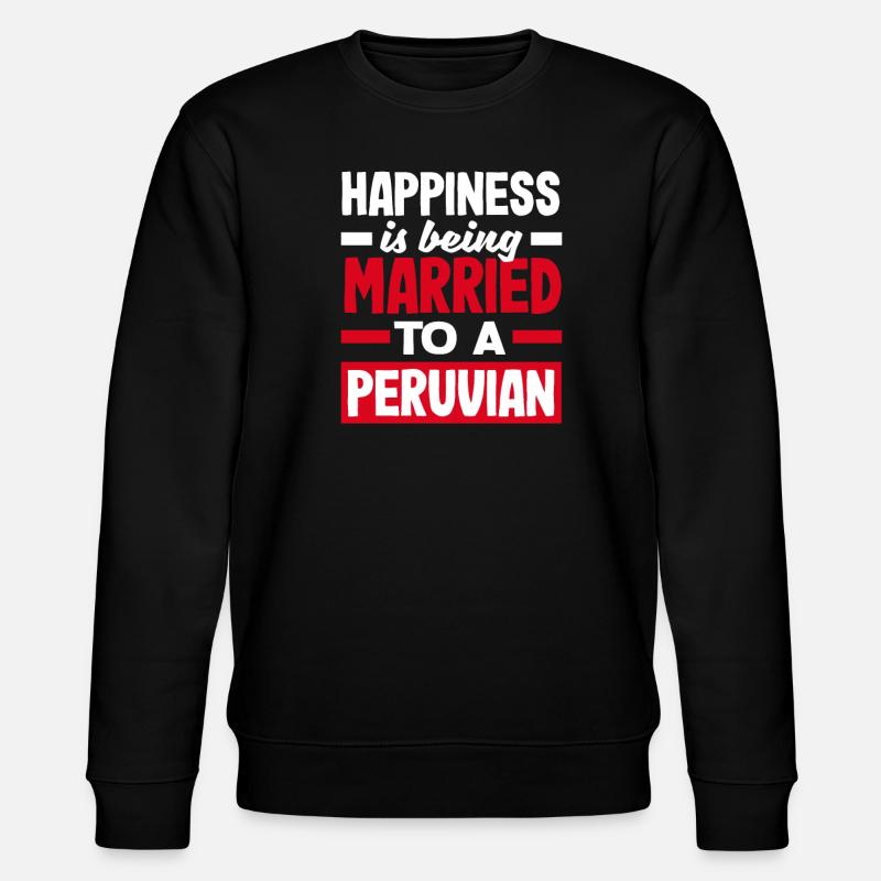 Peru Peruaner Geschenk - Stanley/Stella Unisex Bio-Sweatshirt CHANGER  - Schwarz