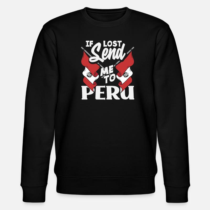 Peru Peruvian Gift - Stanley/Stella CHANGER Unisex Organic Sweatshirt - black