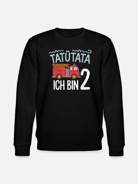 Tatütata Fire Brigade 2nd Birthday - Stanley/Stella CHANGER Unisex Organic Sweatshirt - black