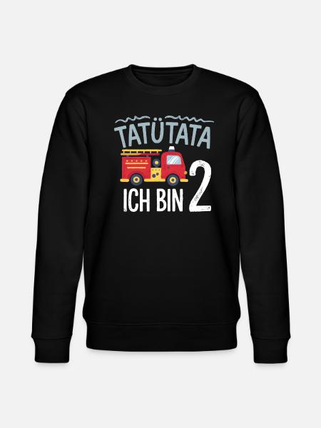 Tatütata Fire Brigade 2nd Birthday - Stanley/Stella CHANGER Unisex Organic Sweatshirt - black