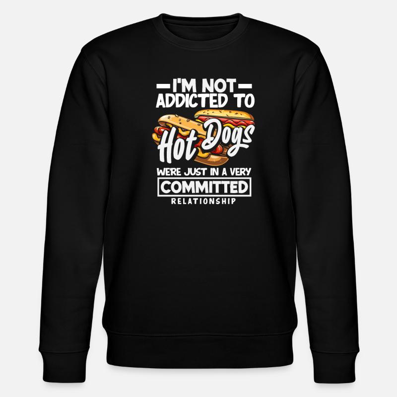 Hot Dogs: Hingebungsvolle Beziehung - Stanley/Stella Unisex Bio-Sweatshirt CHANGER - Schwarz