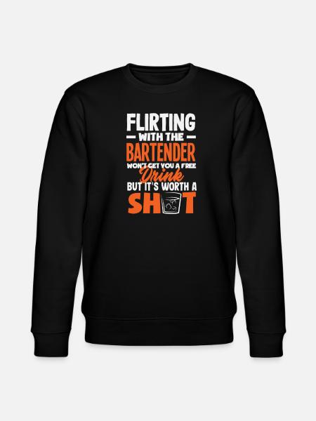 Funny Bartender Saying Bartender Gift - Stanley/Stella CHANGER Unisex Organic Sweatshirt - black