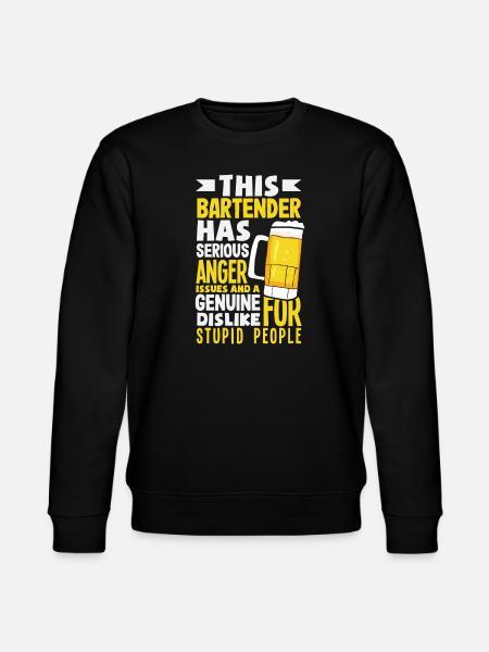 Funny Bartender Saying Bartender Gift - Stanley/Stella CHANGER Unisex Organic Sweatshirt - black