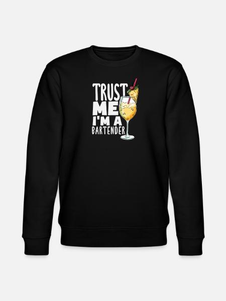 Funny Bartender Saying Bartender Gift - Stanley/Stella CHANGER Unisex Organic Sweatshirt - black
