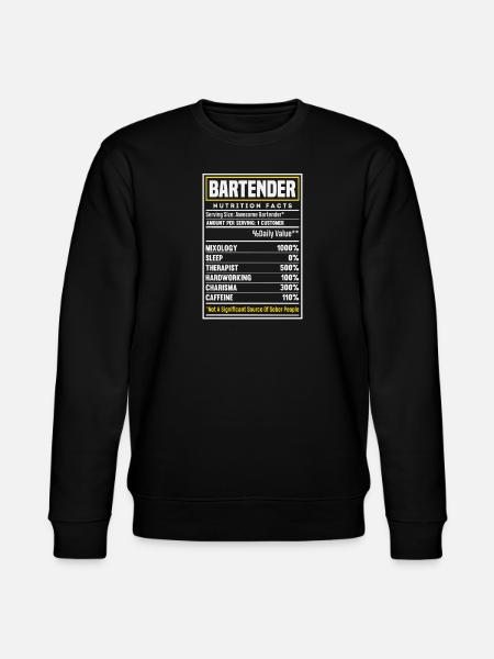 Funny Bartender Saying Bartender Gift - Stanley/Stella CHANGER Unisex Organic Sweatshirt - black