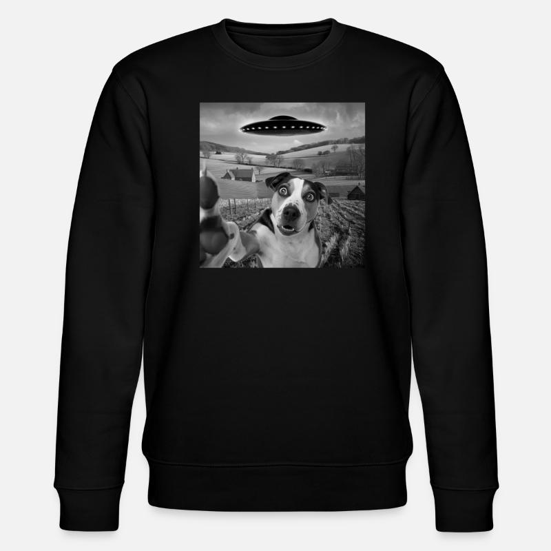 Rencontre extraterrestre Chien Selfie - Sweat bio CHANGER Stanley/Stella Unisexe - noir
